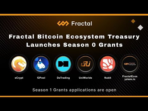 Fractal Bitcoin Ecosystem Treasury Launched season 0 Grants #binancesmartchain #binancecoin #binance