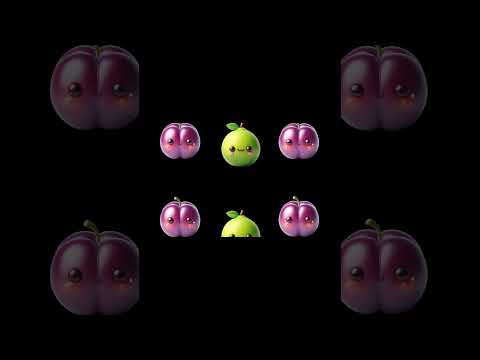 Funny Fruits Sensory Video Shorts #30 #highcontrast #BabySensory #babydiscovery #babyeducation