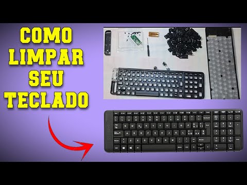 Como Desmontar e Limpar o Teclado Sem Fio Logitech MK220 - passo a passo