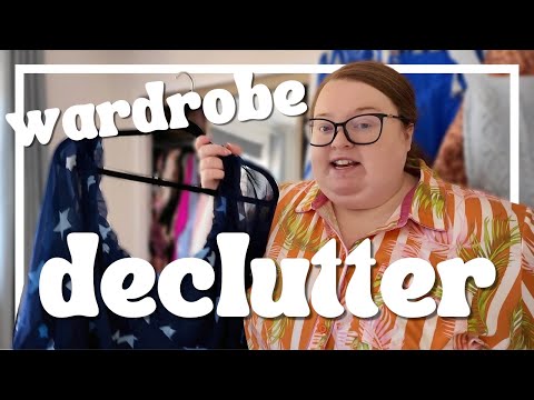 DECLUTTER MY WARDROBE WITH ME! | out with the old | 2024