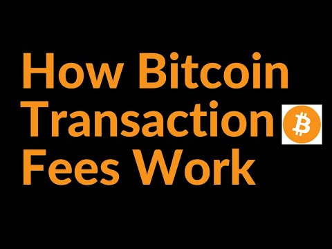 How Do Bitcoin Transaction Fees Work?