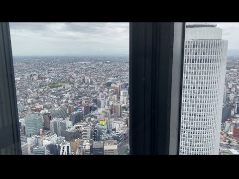 【4K】名古屋にはこんな景色が見られるエレベーターがある。There is an elevator in Nagoya that offers such a view.