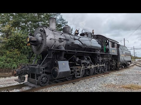 Norfolk and Western #475 at Leaman Place Junction - Railfanning - Paradise, PA (9/24/24)