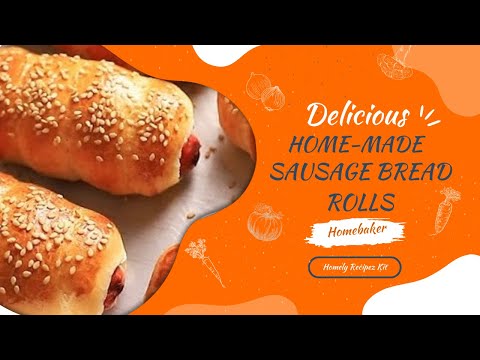 Homemade Sausage Bread Rolls (RECIPE) With A Dough Like This| Soft & Delectable