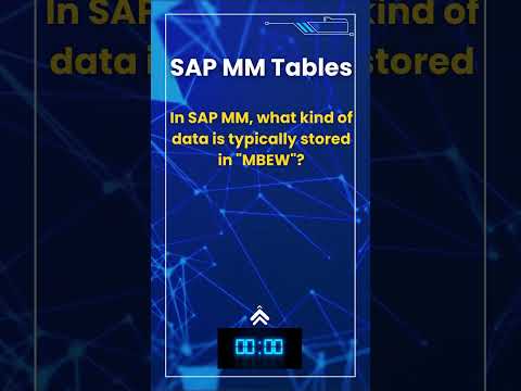 SAP MM Material Master Flash Card Quiz 8