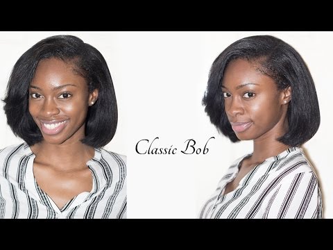 Graduated Bob On a Weave Install