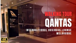 IS QANTAS INTERNATIONAL BUSINESS LOUNGE MELBOURNE REALLY WORTH VISITING IN 2024? | WALKING TOUR | 4K