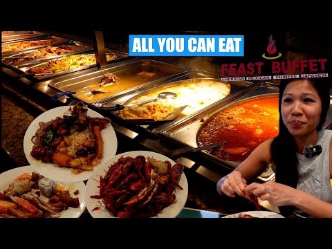 1 of the LARGEST Buffets in Houston | $13.49 All you can eat Lunch Buffet at Feast Buffet