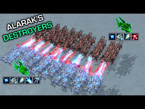 Can 50 Void Rays win against 50 Destroyers? 【Daily StarCraft Brawl】