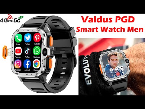 Valdus PGD Android Smart Watch Men GPS 16G/64G ROM Storage HD Dual Camera NFC 2G 4G SIM Card WIFI