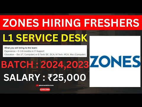 Zones Hiring L1 Service Desk Jobs for Freshers in Bangalore – Apply Now for IT Support Roles