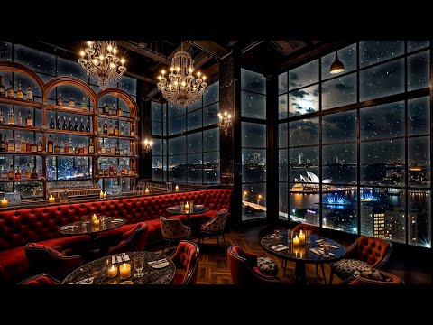 Luxury Bar Ambience with Sweet Jazz Saxophone Music ~ Relaxing Jazz Background Music for Good Mood