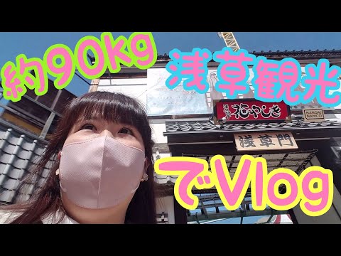 【でVlog】約90kg、浅草観光したけどまさかの花やしきが…。