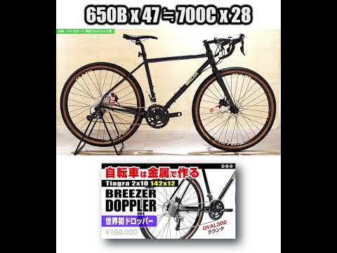 650は700より大きい [質実剛健/超硬派] ブリーザーのドップラー #BREEZER #DOPPLER #DOPPLERPRO #ロードバイク紹介 #グラベルロード #グラベル