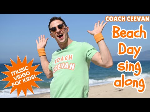 Beach Day sing along 🏖️☀️ Fun song made for kids! Children's music video for early learning!