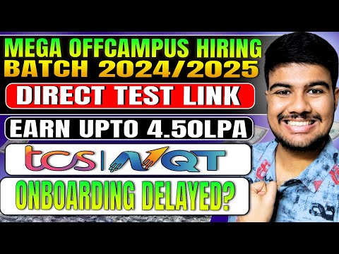 🚨TCS Onboarding Postponed? SDE 4.5 LPA Off-Campus Hiring—Apply Fast!