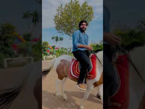 Horse riding 🐎🤍 #horse #enjoy #beutifullview #lackview #park #viralshortsreels