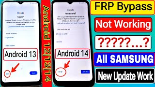 SAMSUNG FRP BYPASS 2024 (Not Working) Android 12-13-14 Latest Security❌2025 Frp Unlock Samsung