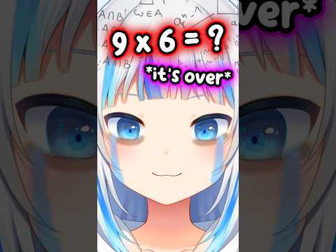 Gura Proves She is a Math Genius #hololive #hololiveenglish #vtuber