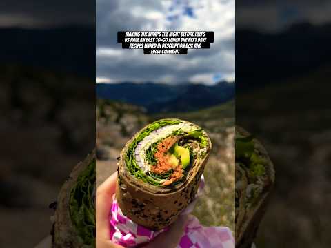 Raw Vegan Wraps for our self care Sunday hike!