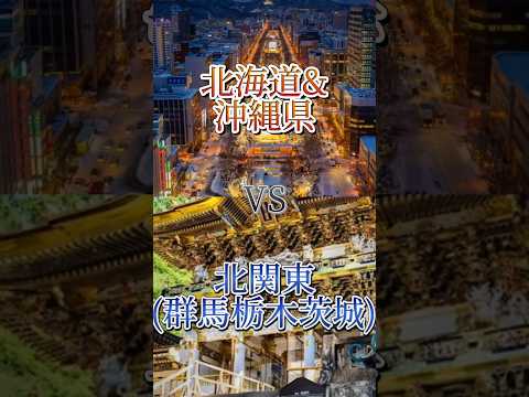 北海道&沖縄県vs北関東#地理系を終わらせない #リクエスト