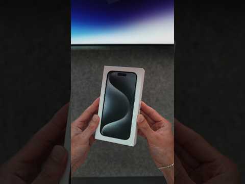 iPhone 15 Pro Blue Titanium Unboxing ASMR #iphone #iphone15 #unboxing #asmr