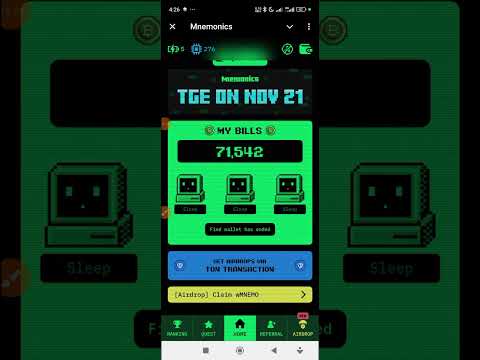 Claim Your Last WMNEMO On Mnemonics Airdrop Before  Snapshot & Gaming Update | TGE and Listing Date