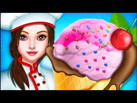 🍦Ice Cream Cone Cupcake Maker Baker - Ice Cream Cooking Game