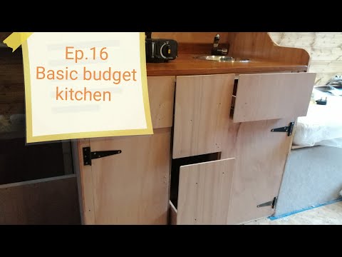 how to build a great basic budget kitchen mwb 4 berth #camper #conversion #vanlife #vanbuild #diy