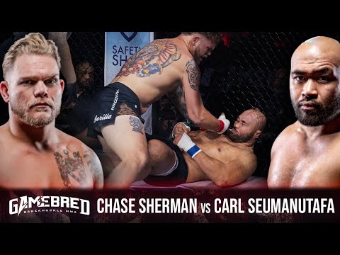 Bareknuckle Heavyweight KNOCKOUT! (MUST SEE!) - Chase Sherman vs Carl Seumanutafa - Gamebred BKMMA