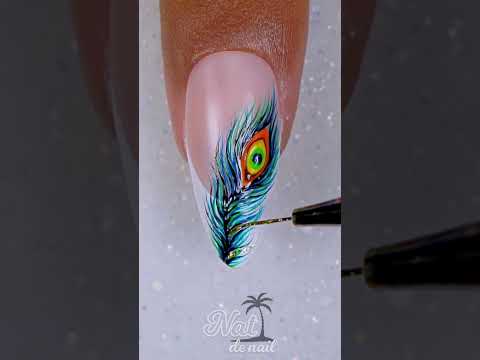 Peacock🦚 Nail Art Tutorial #uñas #nailart2024 #natdenail #nailinspo