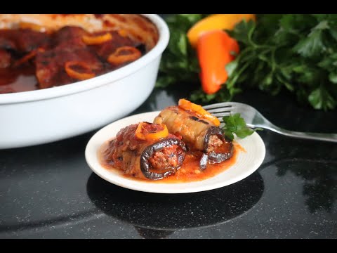 Baked kafta (kebab) with eggplant! perfect summer lunch idea