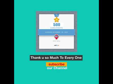 500 Subscribers COMPLETED @ZestTasty #shorts #viral #youtubeshorts