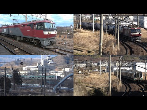 12/31/2024 Japan Railways Tohoku Line: Oil Tank Cars & Local Trains in Shirakawa