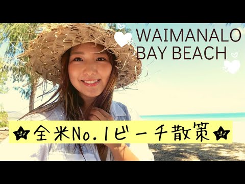 【全米NO.1ビーチ】ハワイの絶景ビーチ散策⭐︎ (ENG Sub)＜The Best Beach in U.S.＞