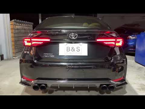 《Toyota Altis》中尾段低音砲！ 電子閥門讓您的愛車排氣更好聽！#toyota   #altis   #豐田  #房車  #排氣管  #閥門