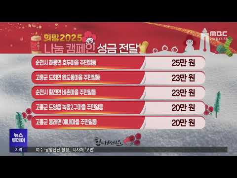 희망 2025 나눔 캠페인 (241223월/뉴스투데이)