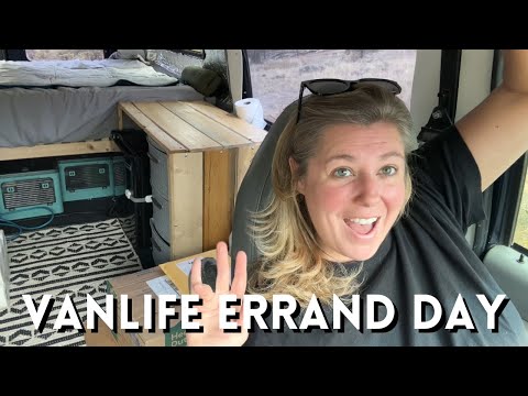 VanLife Errands, Mini Grocery Haul, and Testing the Bluetti Charger 1