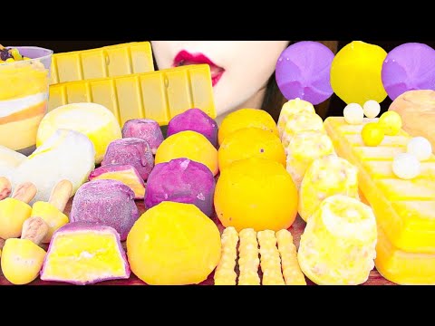 【ASMR】AUTUMN SWEETS💜 MUKBANG 먹방 食べる音 EATING SOUNDS NO TALKING