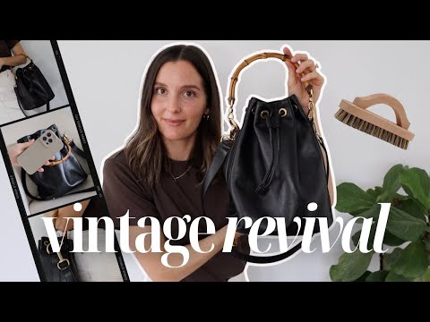 REVIVING A CLASSIC: Transforming An Old Bag Into Something New | Vintage Gucci Bamboo Bucket Bag