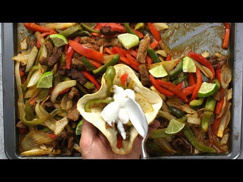 Sheet Pan Steak Fajitas With Taco Bowls