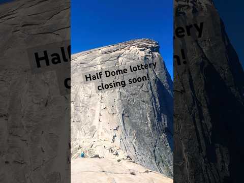 The Half Dome lottery closes soon! #yosemite #halfdome #california #nationalpark #hiking #travel #yt