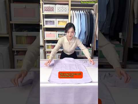 Master Shirt Folding: 2 Quick Styles! #shorts #fashion #foldingclothes #viralshort