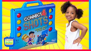 Connect 4 Shots by Hasbro | Kyraboo vs KB Dad Fun Game Night