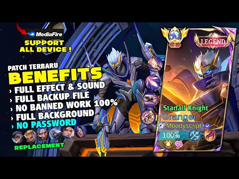 UPDATED! | Granger Legend Starfall Knight Skin Script No Password | Full Effect & Full Sound | MLBB