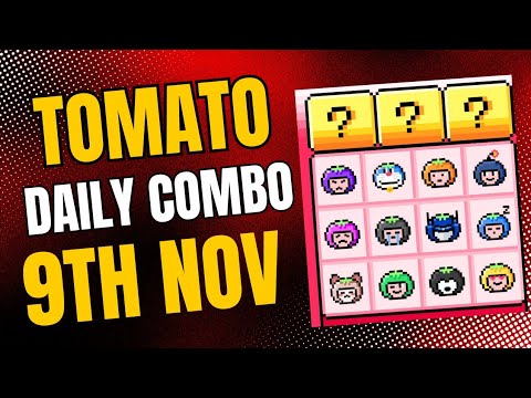 Tomato Daily Combo 9th November | Tomarket Daily Combo | Crypto Spot