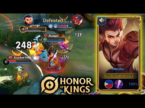 HONOR OF KINGS NEZHA AGGRESSIVE TANKY JUNGLE 🔥