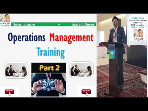 Operations Management Training (Part 2)