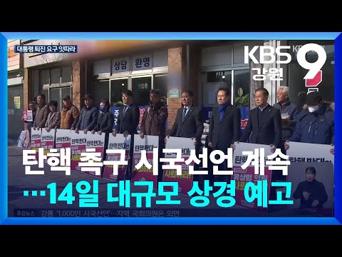 탄핵 촉구 시국선언 계속…14일 대규모 상경 예고 / KBS  2024.12.12.