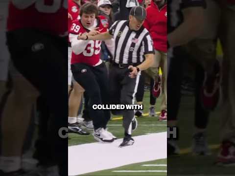 Georgia Player Collides With Ref 😬